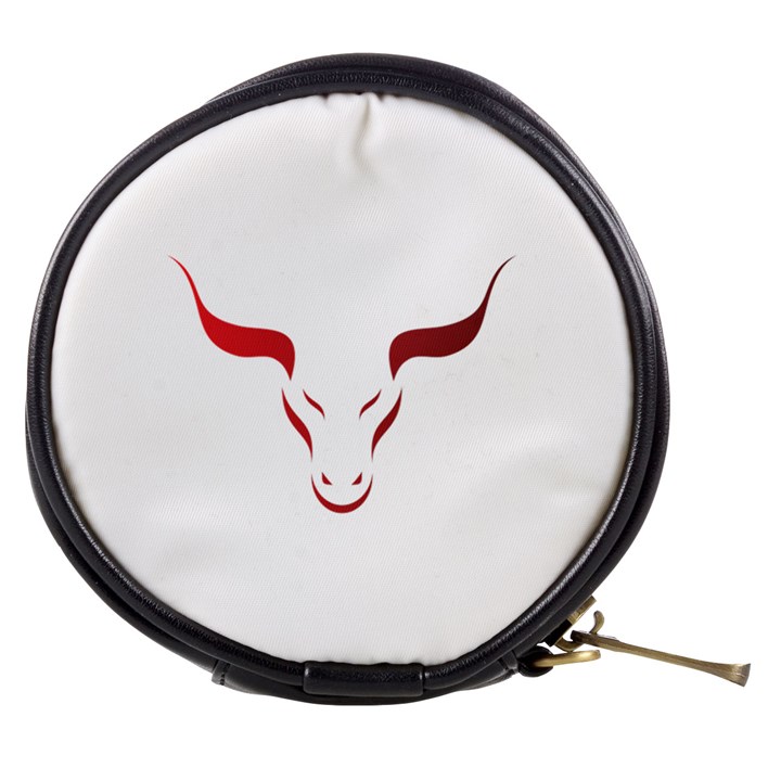 Stylized Symbol Red Bull Icon Design Mini Makeup Case