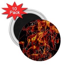 On Fire 2 25  Button Magnet (10 Pack) by dflcprints