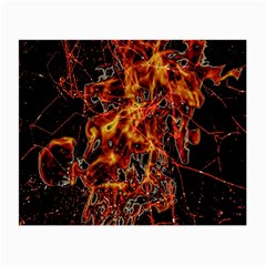 On Fire Glasses Cloth (small) by dflcprints