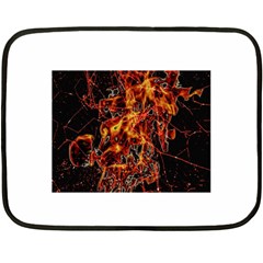 On Fire Mini Fleece Blanket (two Sided)