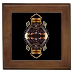 African Goddess Framed Ceramic Tile by icarusismartdesigns