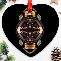 African Goddess Heart Ornament