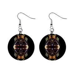 African Goddess Mini Button Earrings