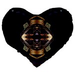 African Goddess 19  Premium Heart Shape Cushion Back