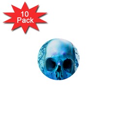 Skull In Water 1  Mini Button (10 Pack) by icarusismartdesigns