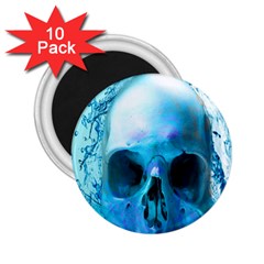 Skull In Water 2 25  Button Magnet (10 Pack) by icarusismartdesigns