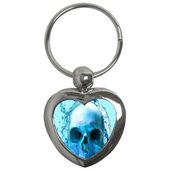 Skull In Water Key Chain (heart) by icarusismartdesigns