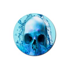 Skull In Water Drink Coasters 4 Pack (round) by icarusismartdesigns