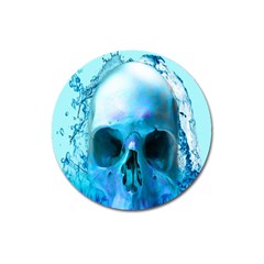 Skull In Water Magnet 3  (round) by icarusismartdesigns