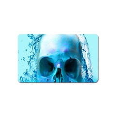 Skull In Water Magnet (name Card) by icarusismartdesigns