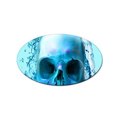 Skull In Water Sticker 10 Pack (oval) by icarusismartdesigns