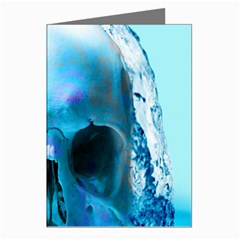 Skull In Water Greeting Card (8 Pack) by icarusismartdesigns