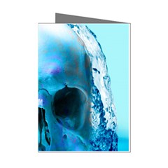 Skull In Water Mini Greeting Card (8 Pack) by icarusismartdesigns