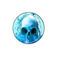 Skull In Water Golf Ball Marker 4 Pack (for Hat Clip)