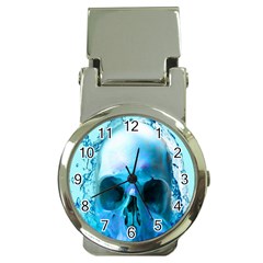 Skull In Water Money Clip With Watch