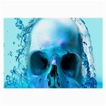 Skull In Water Glasses Cloth (Large, Two Sided) Front