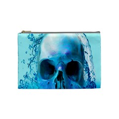 Skull In Water Cosmetic Bag (medium)