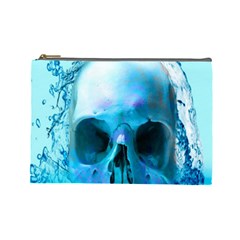 Skull In Water Cosmetic Bag (large) by icarusismartdesigns