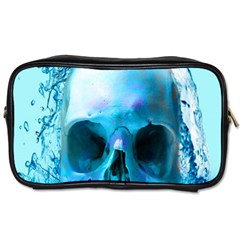 Skull In Water Travel Toiletry Bag (two Sides)