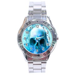 Skull In Water Stainless Steel Watch