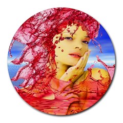 Tears Of Blood 8  Mouse Pad (round)