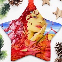 Tears Of Blood Star Ornament by icarusismartdesigns