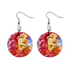 Tears Of Blood Mini Button Earrings