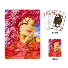 Tears Of Blood Playing Cards Single Design by icarusismartdesigns