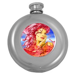 Tears Of Blood Hip Flask (round)