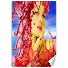 Tears Of Blood Canvas 12  X 18  (unframed) by icarusismartdesigns