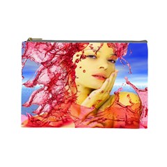 Tears Of Blood Cosmetic Bag (large) by icarusismartdesigns