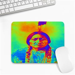 Sitting Bull Small Mouse Pad (rectangle) by icarusismartdesigns