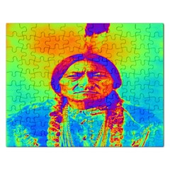 Sitting Bull Jigsaw Puzzle (rectangle) by icarusismartdesigns