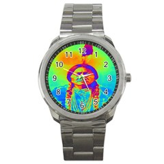 Sitting Bull Sport Metal Watch by icarusismartdesigns