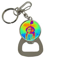 Sitting Bull Bottle Opener Key Chain by icarusismartdesigns