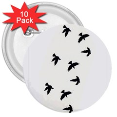 Waterproof Temporary Tattoo -----three Birds 3  Button (10 Pack) by zaasim