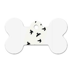 Waterproof Temporary Tattoo -----three Birds Dog Tag Bone (one Sided) by zaasim