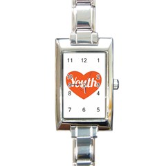 Youth Concept Design 01 Rectangular Italian Charm Watch