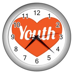 Youth Concept Design 01 Wall Clock (silver)