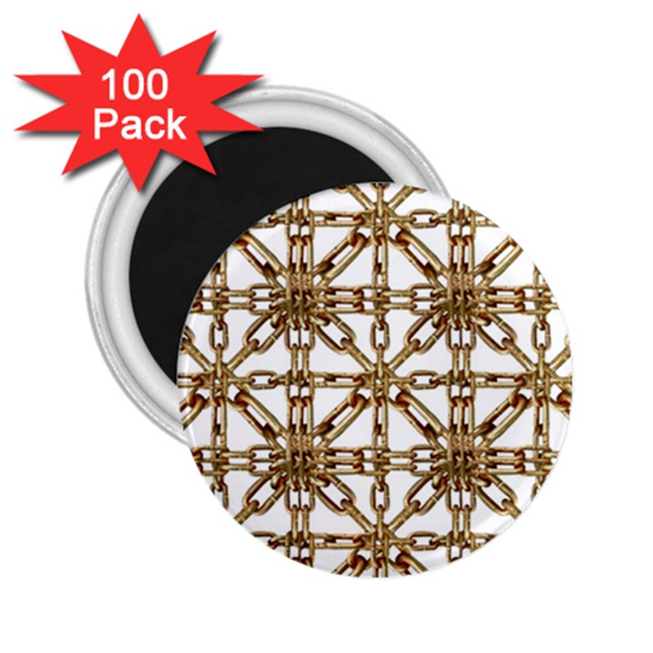 Chain Pattern Collage 2.25  Button Magnet (100 pack)