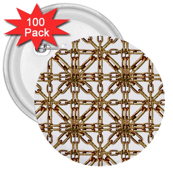 Chain Pattern Collage 3  Button (100 pack)