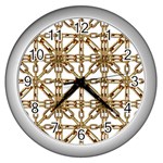 Chain Pattern Collage Wall Clock (Silver) Front