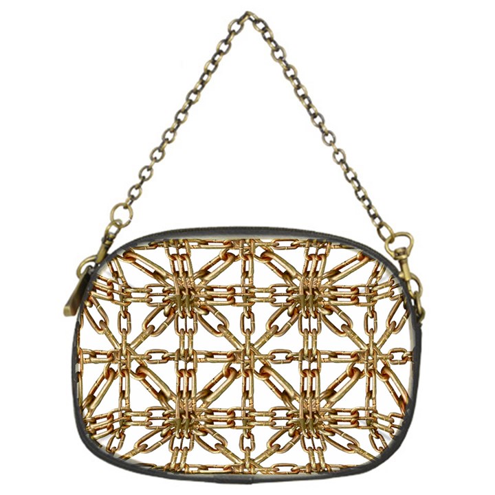 Chain Pattern Collage Chain Purse (One Side)