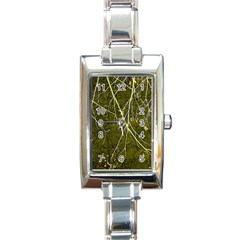 Wild Nature Collage Print Rectangular Italian Charm Watch by dflcprints