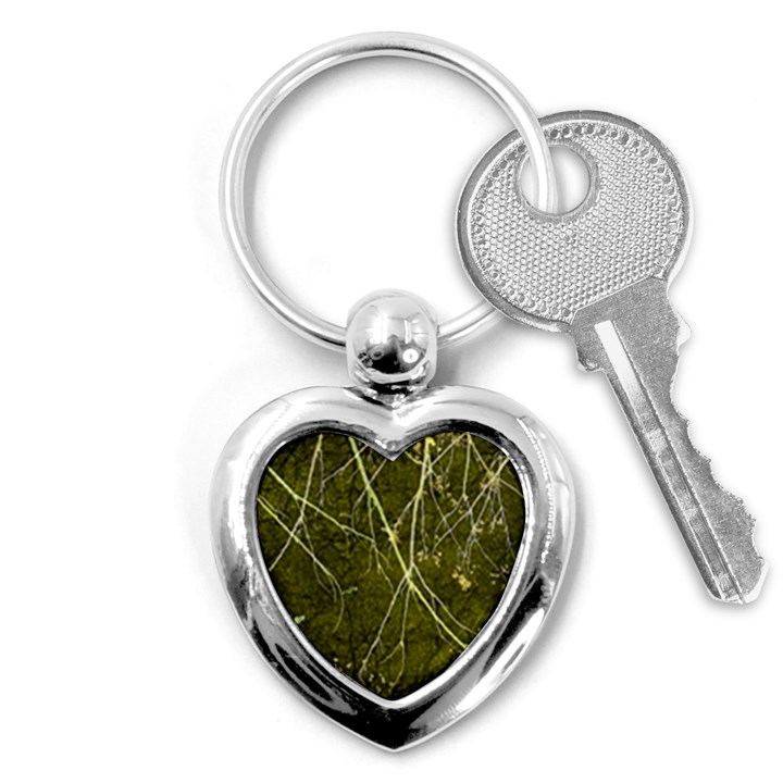 Wild Nature Collage Print Key Chain (Heart)