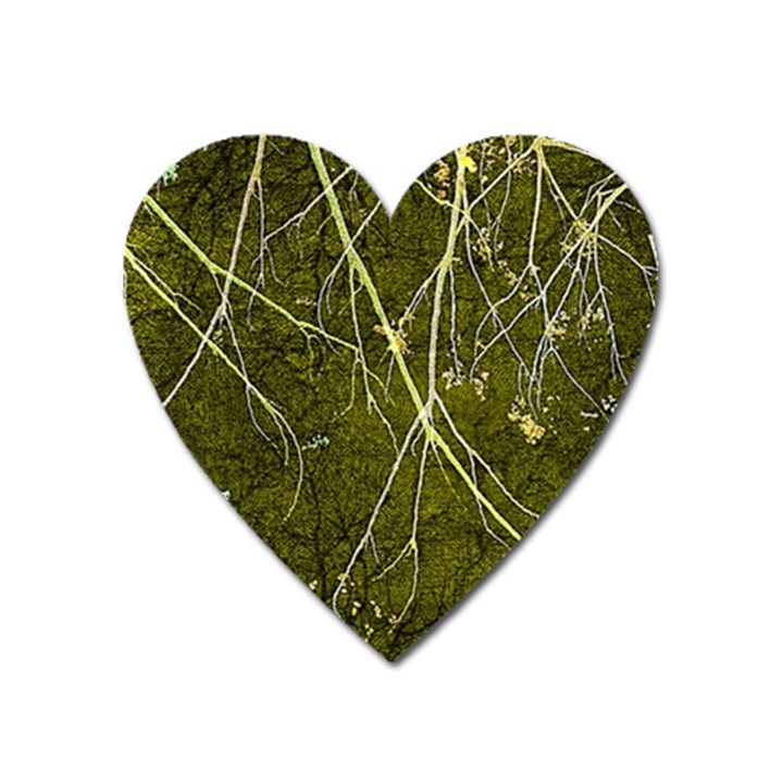 Wild Nature Collage Print Magnet (Heart)