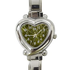 Wild Nature Collage Print Heart Italian Charm Watch 