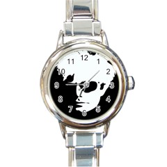 Warhol Round Italian Charm Watch by icarusismartdesigns