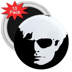 Warhol 3  Button Magnet (10 Pack) by icarusismartdesigns