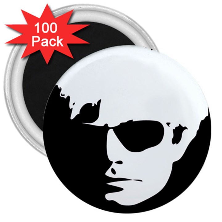 Warhol 3  Button Magnet (100 pack)